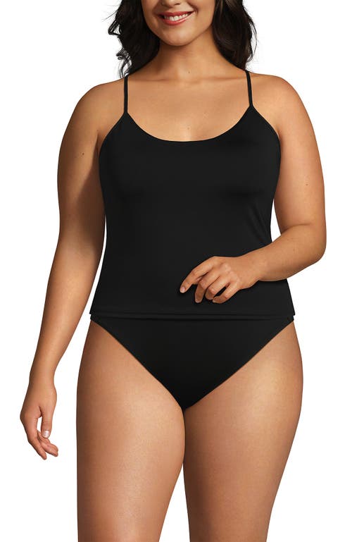 LANDS' END LANDS' END TUGLESS QUICKDRY ADJUSTABLE STRAPPY BACK TANKINI TOP 