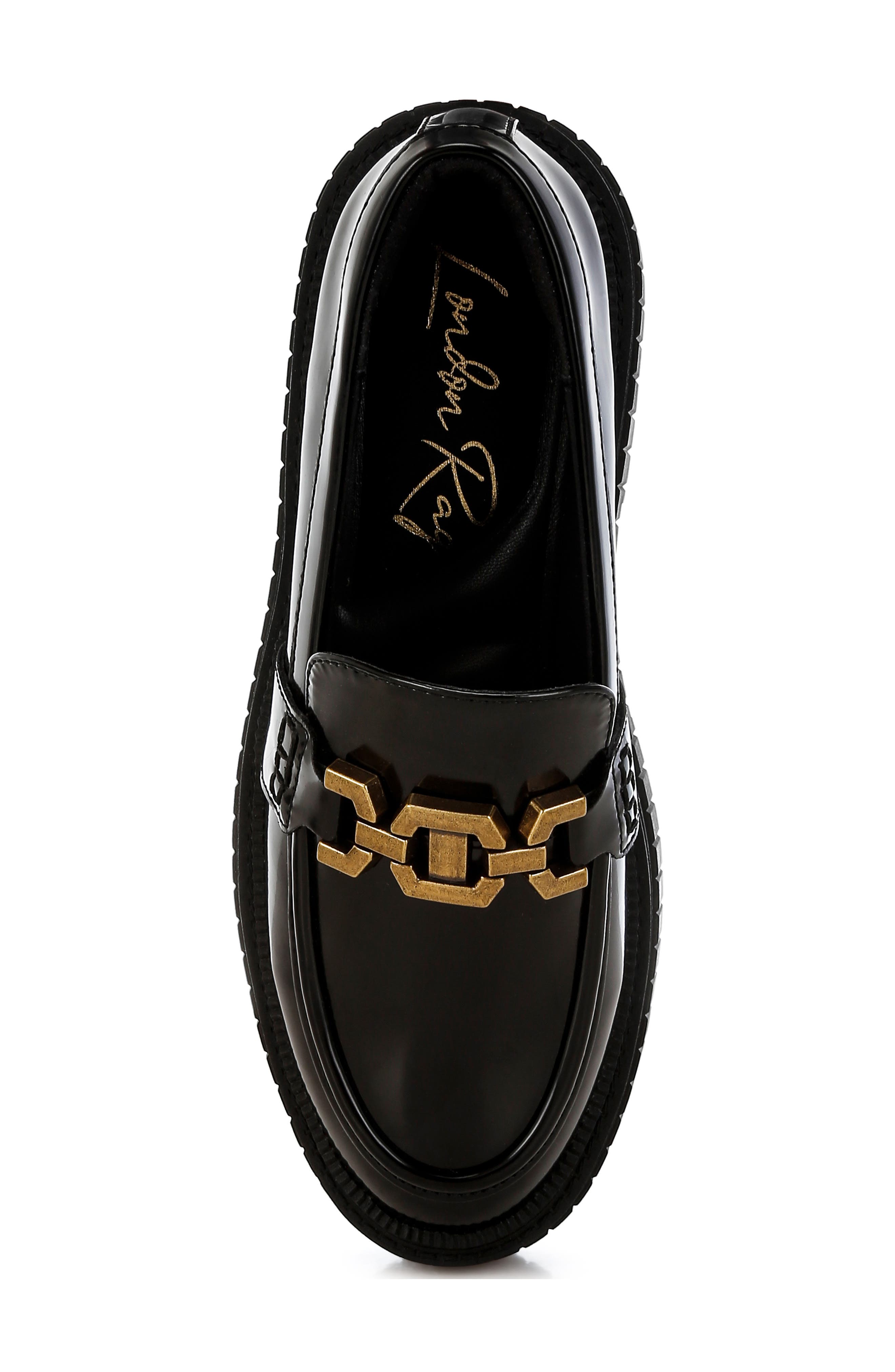 LONDON RAG Grosbeak Chunky Sole Loafer, Alternate, color, Black