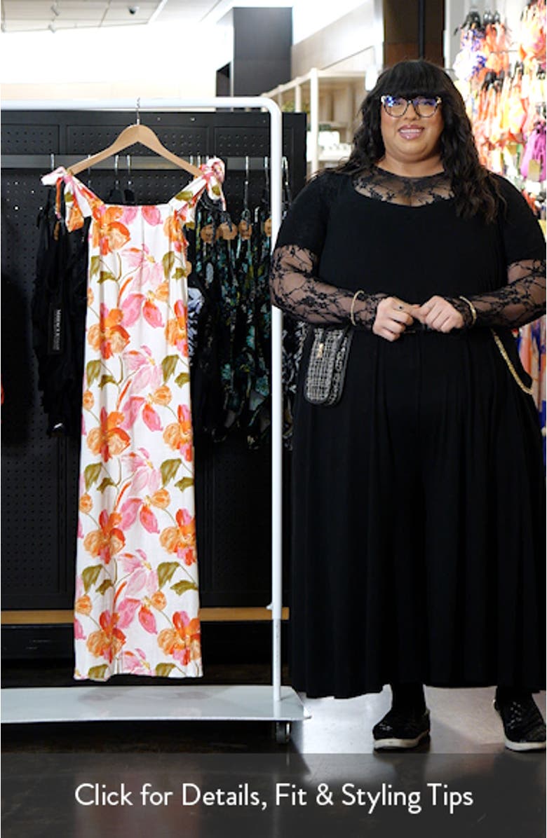 Larkey Floral Print Maxi Dress, sales video thumbnail