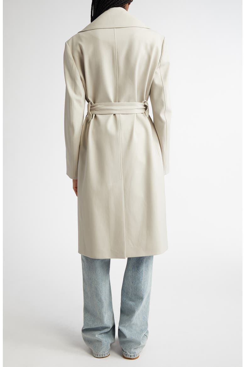 Thea Wool Blend Gabardine Coat, Alternate, color, TAUPE