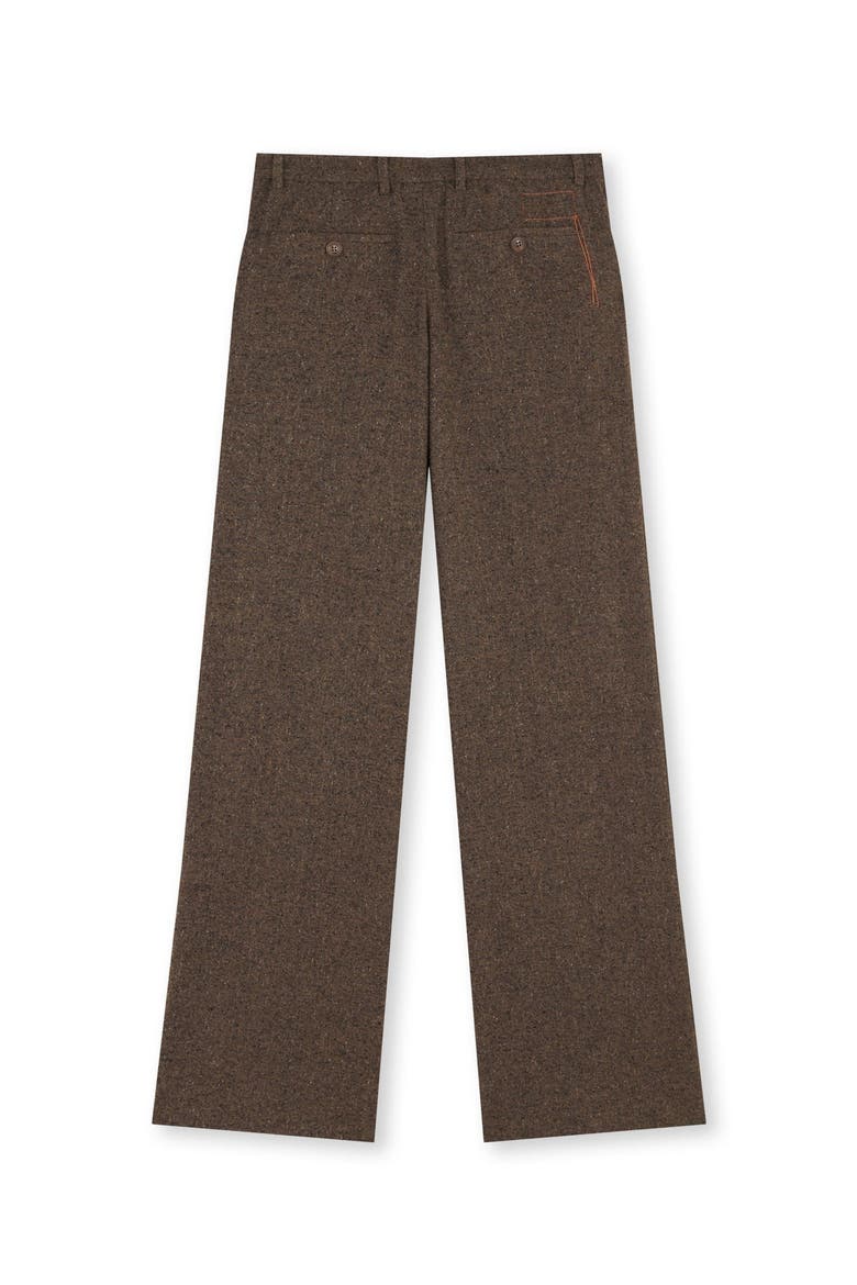 Low Waist Wool Pants, Alternate, color, Ecru