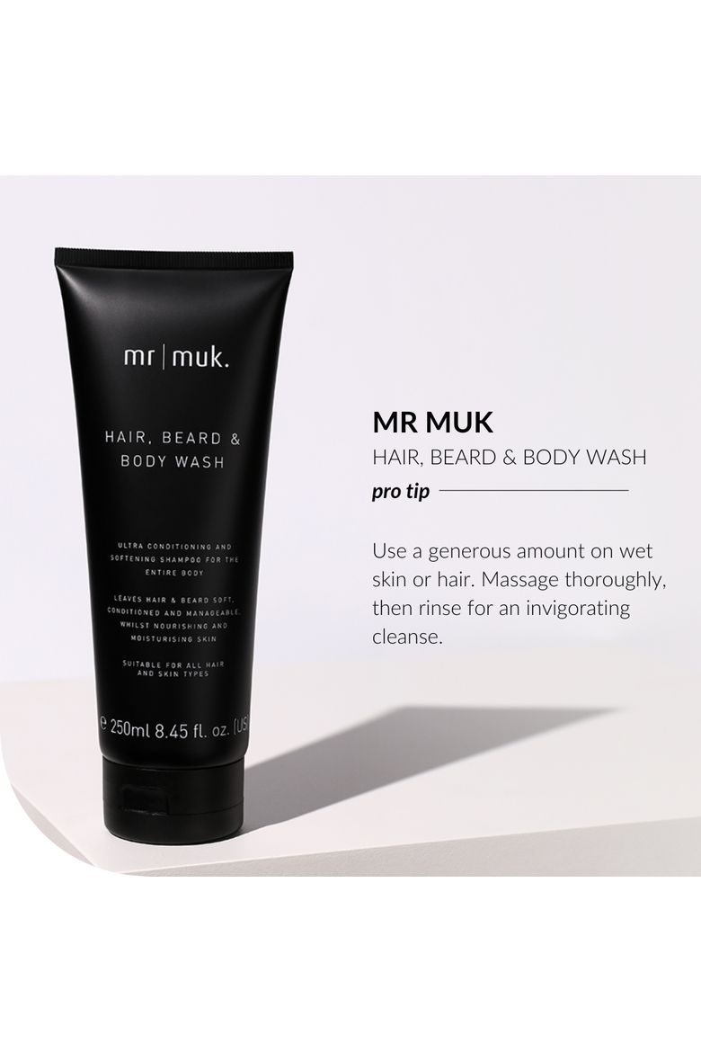 mr muk Hair, Beard & Body Shampoo, Alternate, color, 8.45 fl oz