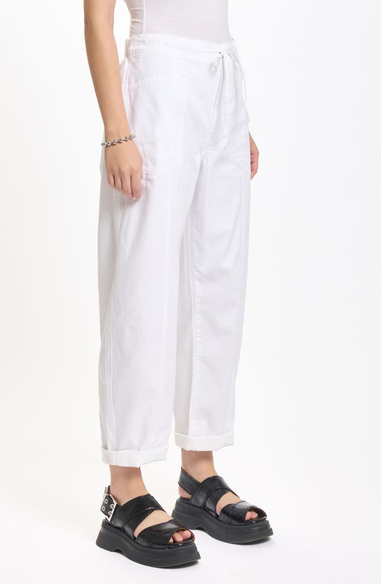 DAZE Villa Embroidered Cuffed Drawstring Pants, Alternate, color, Lamb