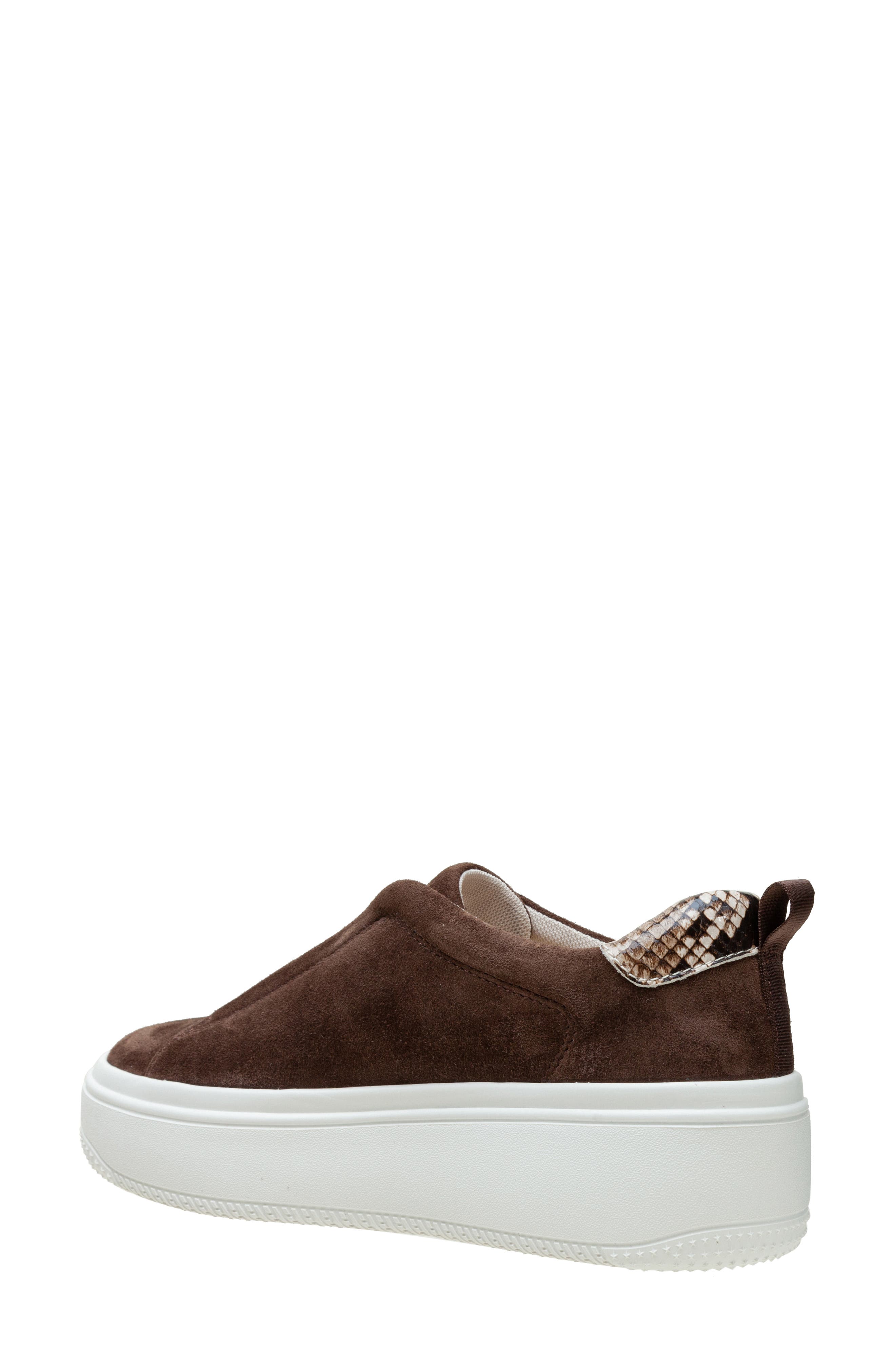 Linea Paolo Golde Platform Sneaker, Alternate, color, Chocolate Brown/ Brown