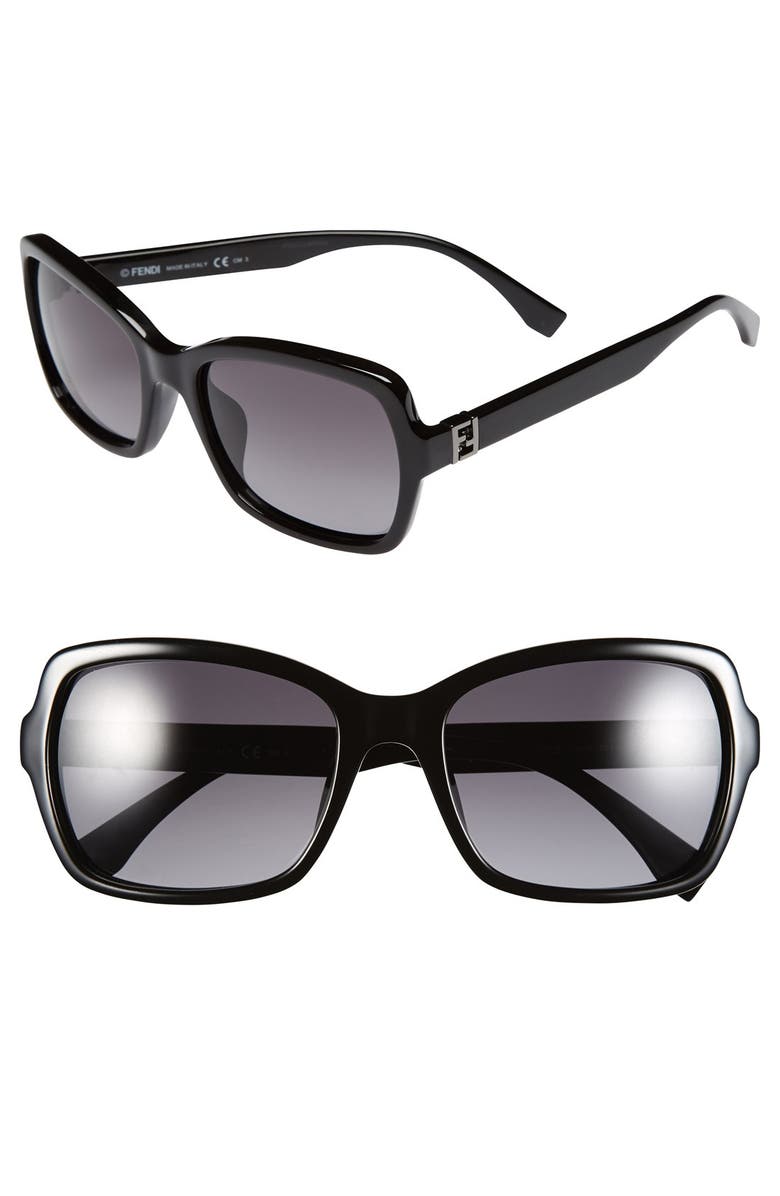 Fendi 55mm Retro Sunglasses, Main, color,
