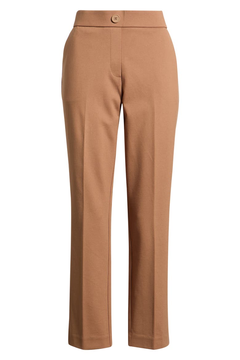 Pull-On Straight Leg Pants, Alternate, color, VICUNA