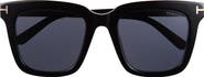 TOM FORD 55mm Square Sunglasses