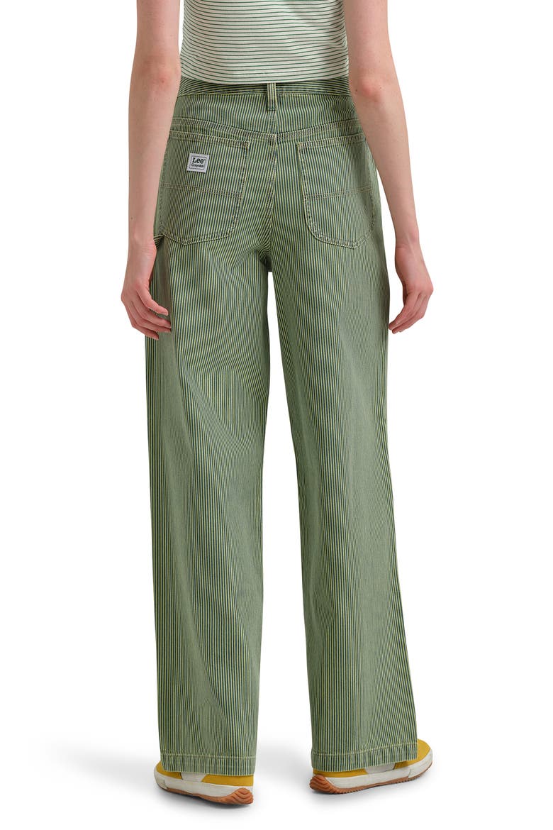 x Crayola Carpenter High Rise Straight Leg Jeans, Alternate, color, LEMON YELLOW STRIPE