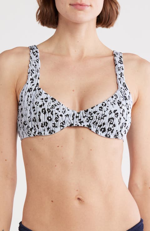 Leopard Demi Bikini Top