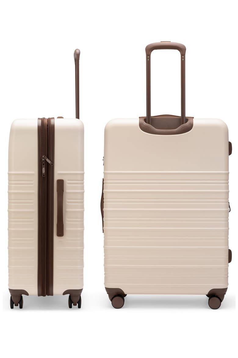 Retro Trek 3-Piece Expandable Hardside Spinner Luggage Set, Alternate, color, Ivory