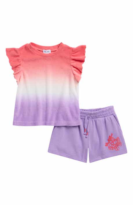 Splendid Kids' Dip Dye T-Shirt & Shorts Set