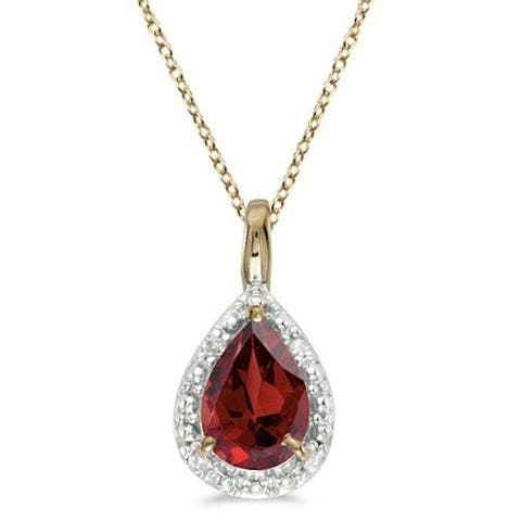 Pear Shaped Pendant Necklace