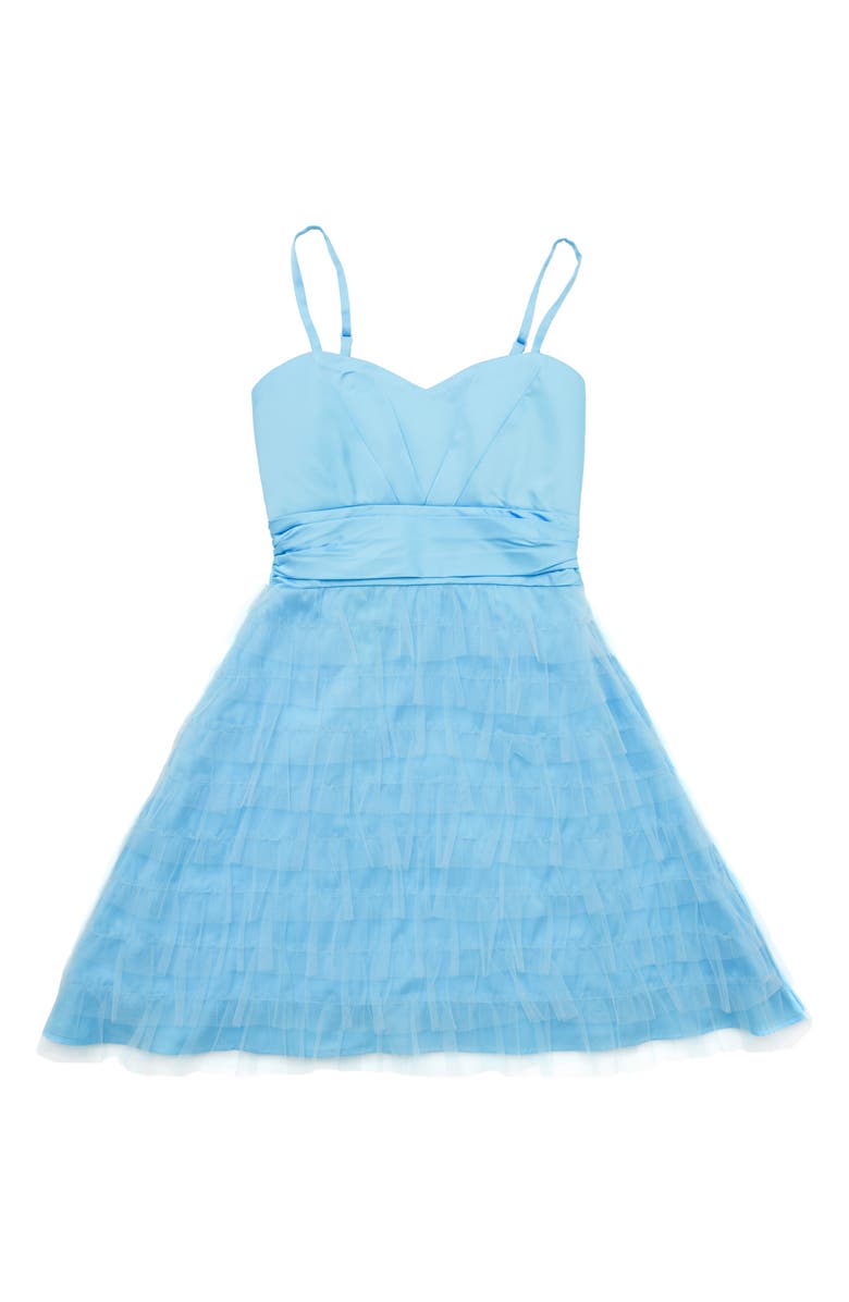 Stella M'Lia Tiered Tulle A-Line Dress, Main, color, 