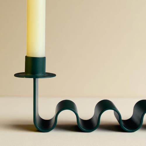 Meso Goods Helen Candle Holder In Green