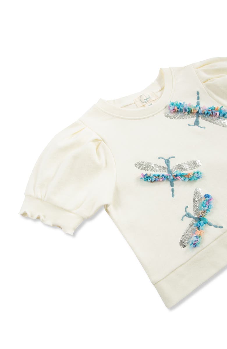 Peek Aren't You Curious Kids' Dragonflies Embellished Embroidered Shirt & Skirt, Alternate, color,