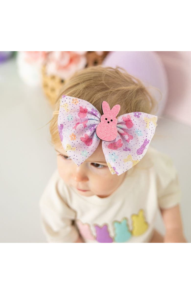 Sweet Wink Lavender Easter Bunny Tulle Bow Baby Headband, Alternate, color,