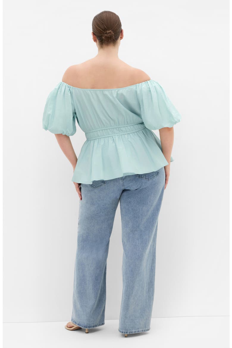 Lilli Peplum Top, Alternate, color, SEAFOAM
