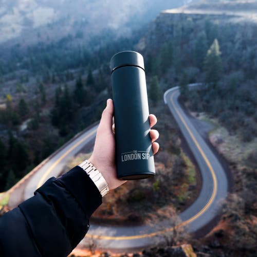 London Sip Infuser Bottle 16oz In Green