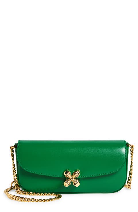 Small Skull Flower Shoulder Bag