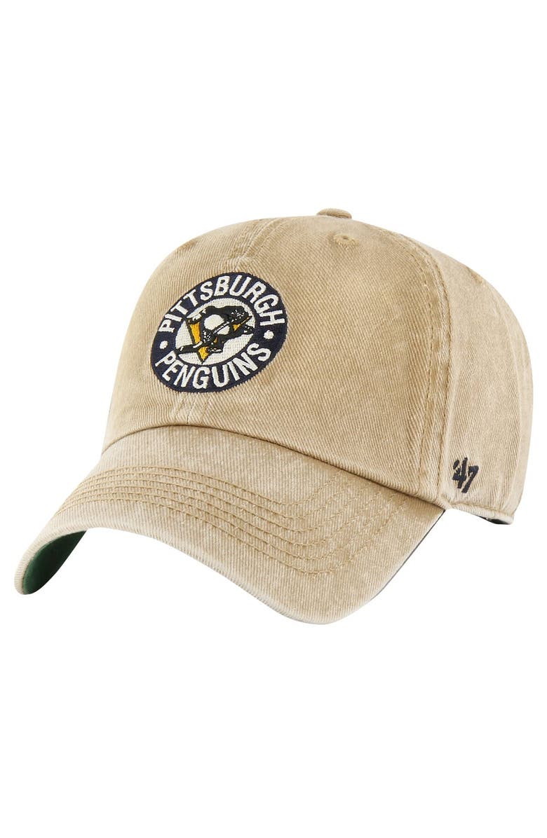 '47 Men's '47 Khaki Pittsburgh Penguins Earldor Clean Up Adjustable Hat, Alternate, color, Khaki