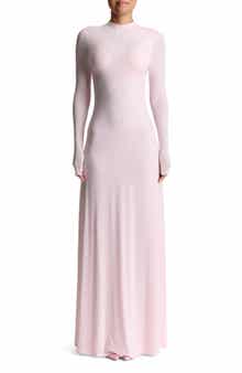 Naked Wardrobe Long Sleeve Open Back Maxi Dress
