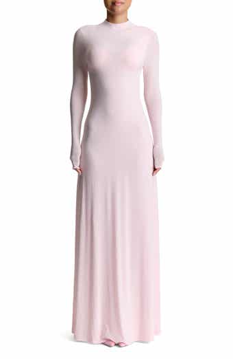 Naked Wardrobe Long Sleeve Open Back Maxi Dress