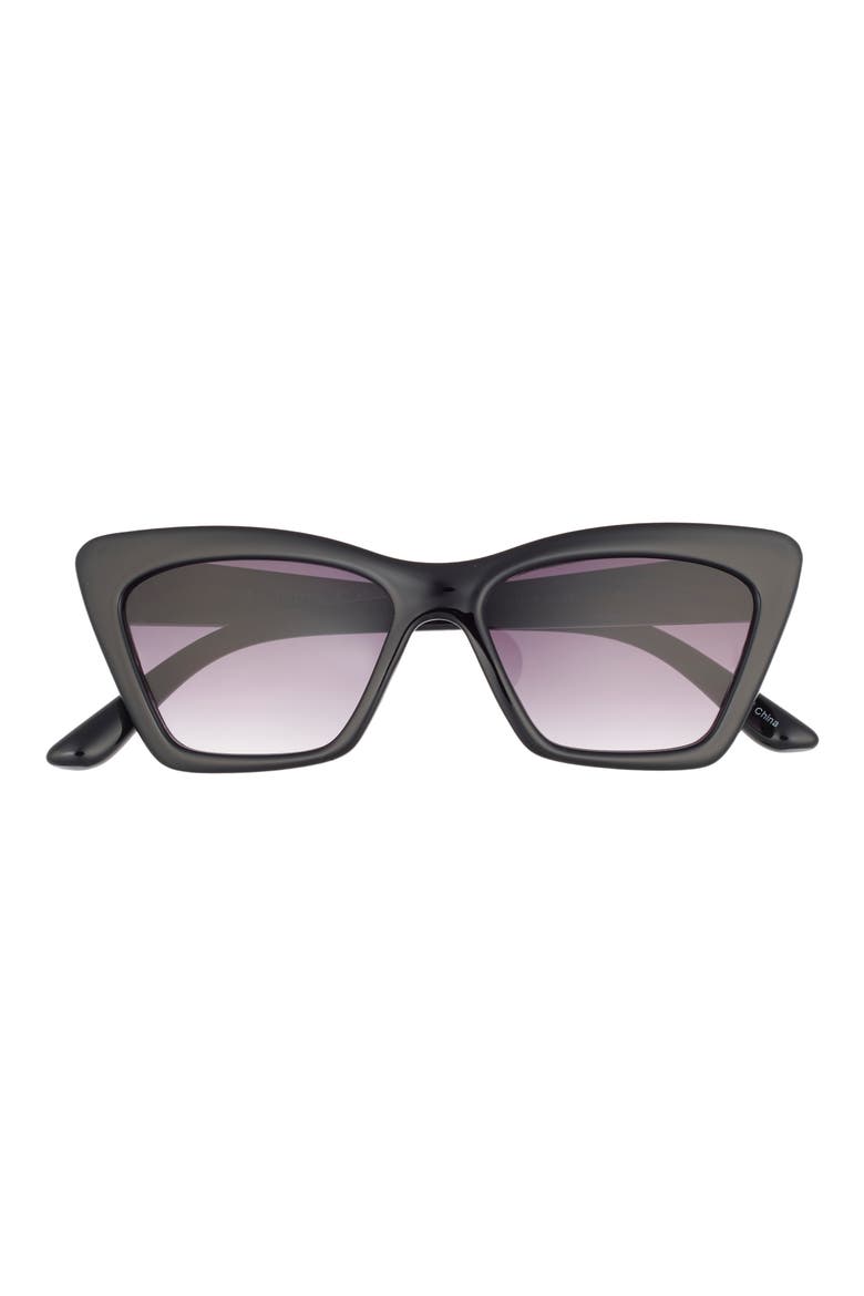 Cat Eye Sunglasses, Main, color, OX-BLACK