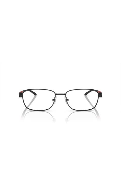 Arnette 55mm Rectangle Optical Glasses In Black