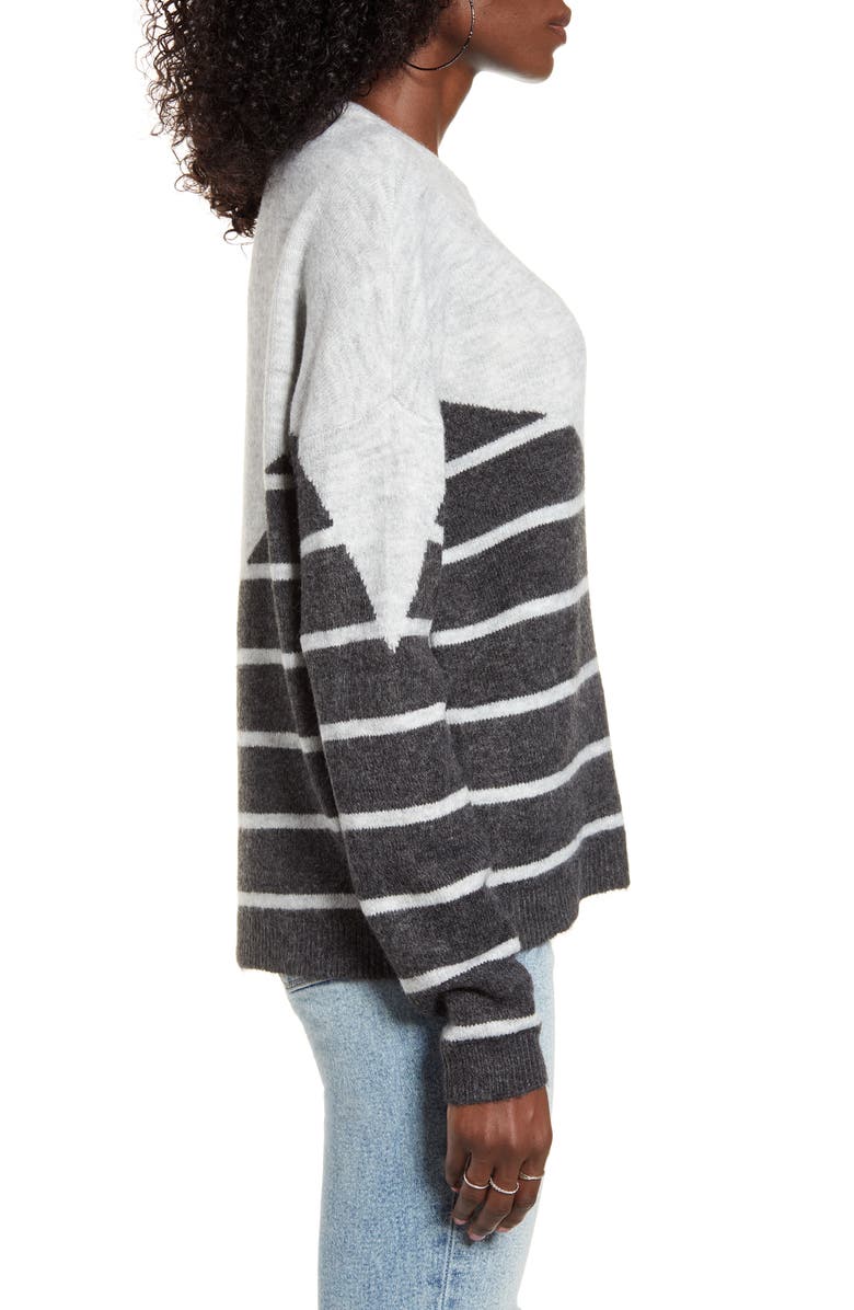 VERO MODA Colorblock Stripe Sweater, Alternate, color, 