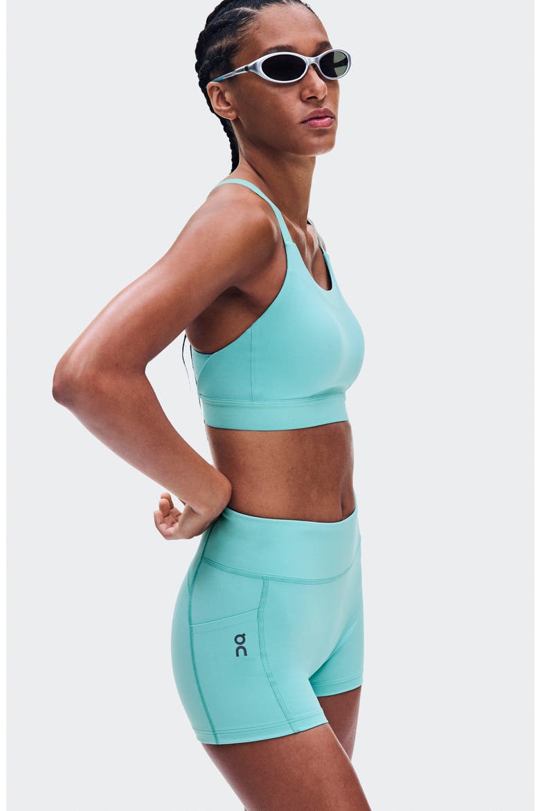 Performance Bike Shorts with Pockets, Alternate, color, AQUAMARINE