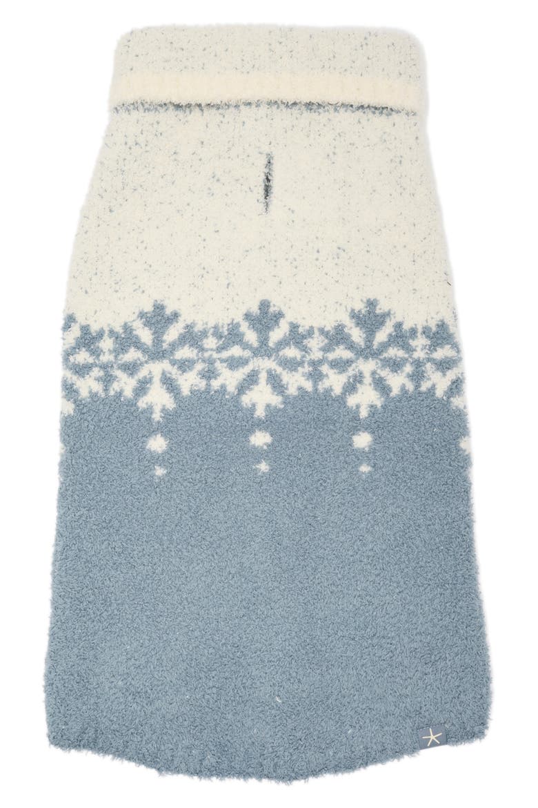 CozyChic® Snowflake Pet Sweater, Main, color, CREAM/ DUSK