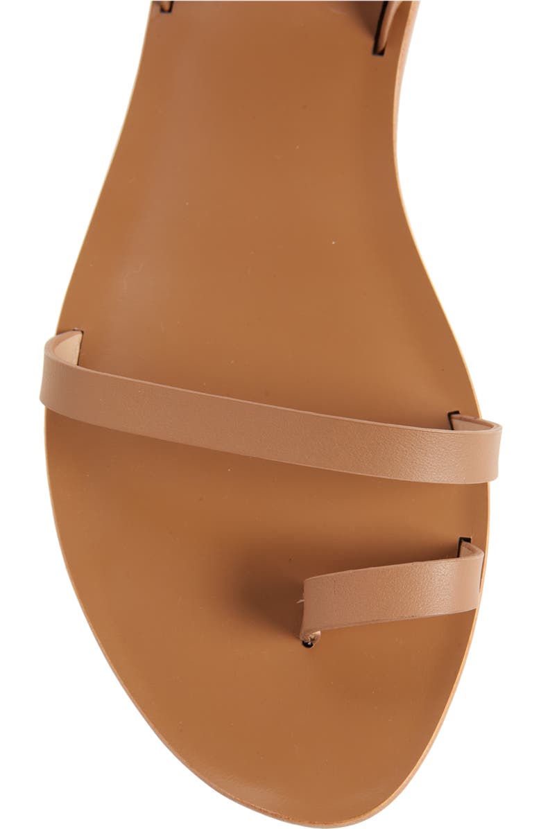 Kaanas Lingam Ankle Tie Flat Sandal, Alternate, color,