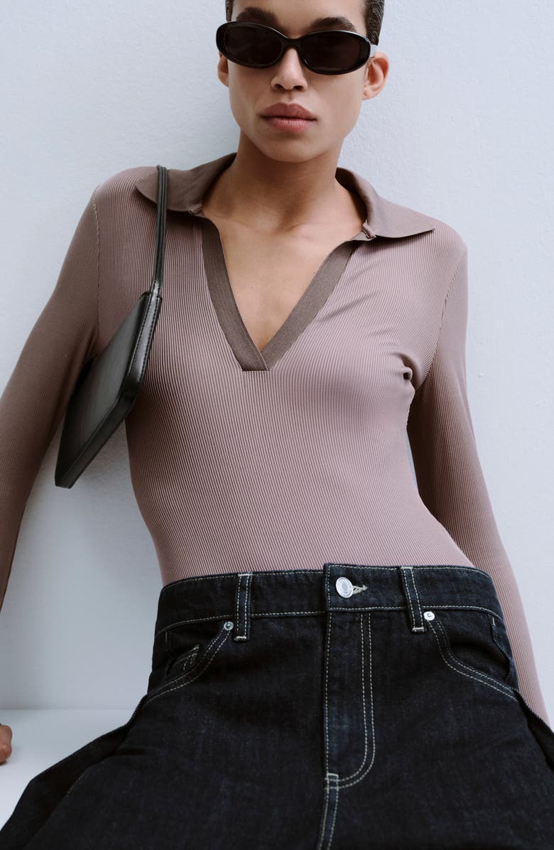 MANGO Mid Rise Balloon Jeans, Alternate, color, Black