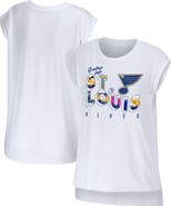 WEAR by Erin Andrews Women's WEAR by Erin Andrews White St. Louis Blues Greetings From Muscle T-Shirt