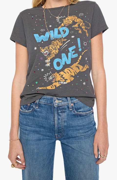 The Goodie Goodie Embellished Cotton Graphic T-Shirt