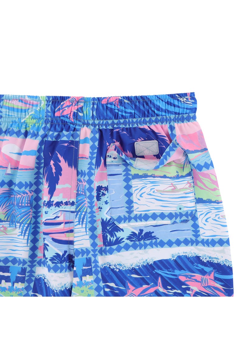 Kid's Island Classic Swim Trunks with Mesh Lining and UPF 50+, Alternate, color, Multi