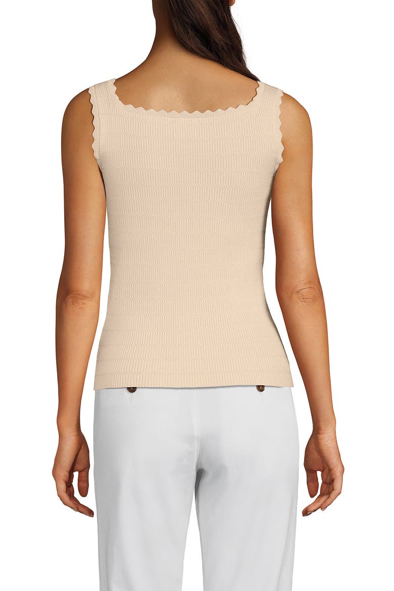 High Retention Square Neck Tank Sweater, Alternate, color, Oatmeal