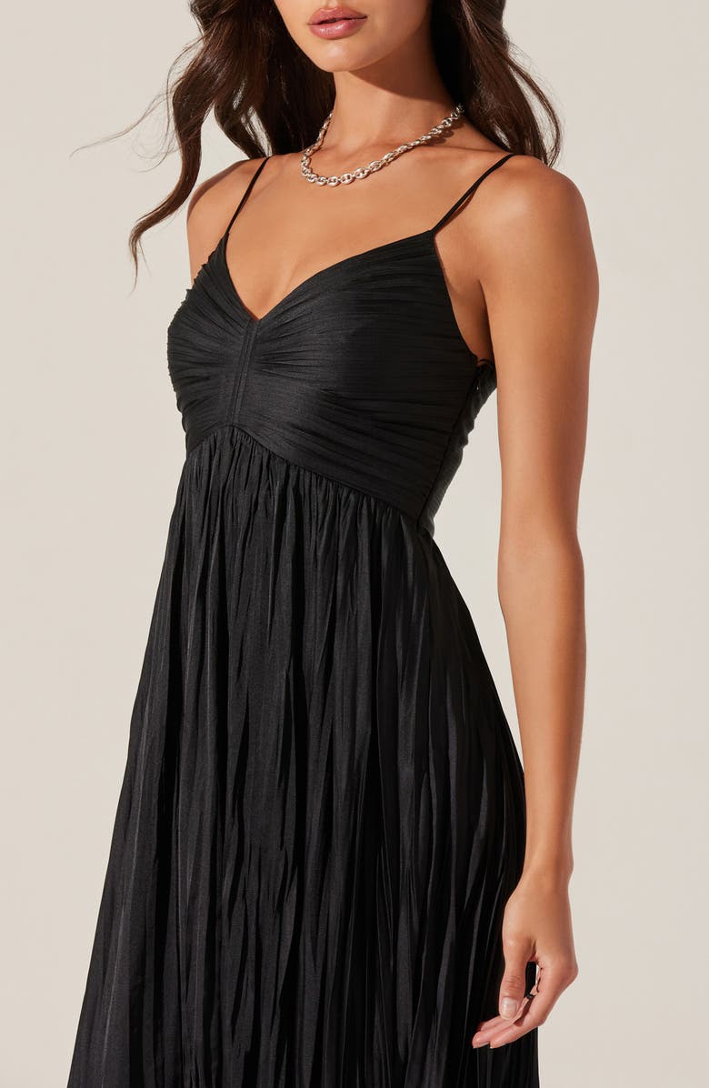 ASTR the Label Maeve Midi Dress, Alternate, color, Black