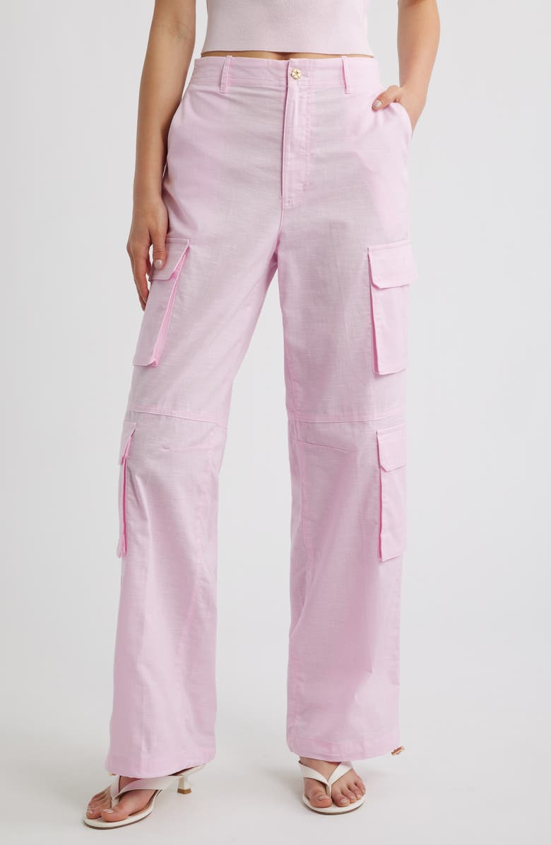 Kulani Kinis Relaxed Cargo Pants, Main, color, Pocket Pink