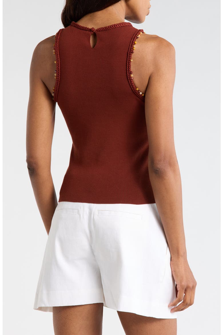 Nelly Beaded Top, Alternate, color, DEEP SEQUOIA