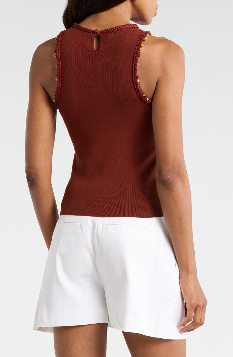 A.L.C. Nelly Beaded Top, Alternate, color, Deep Sequoia