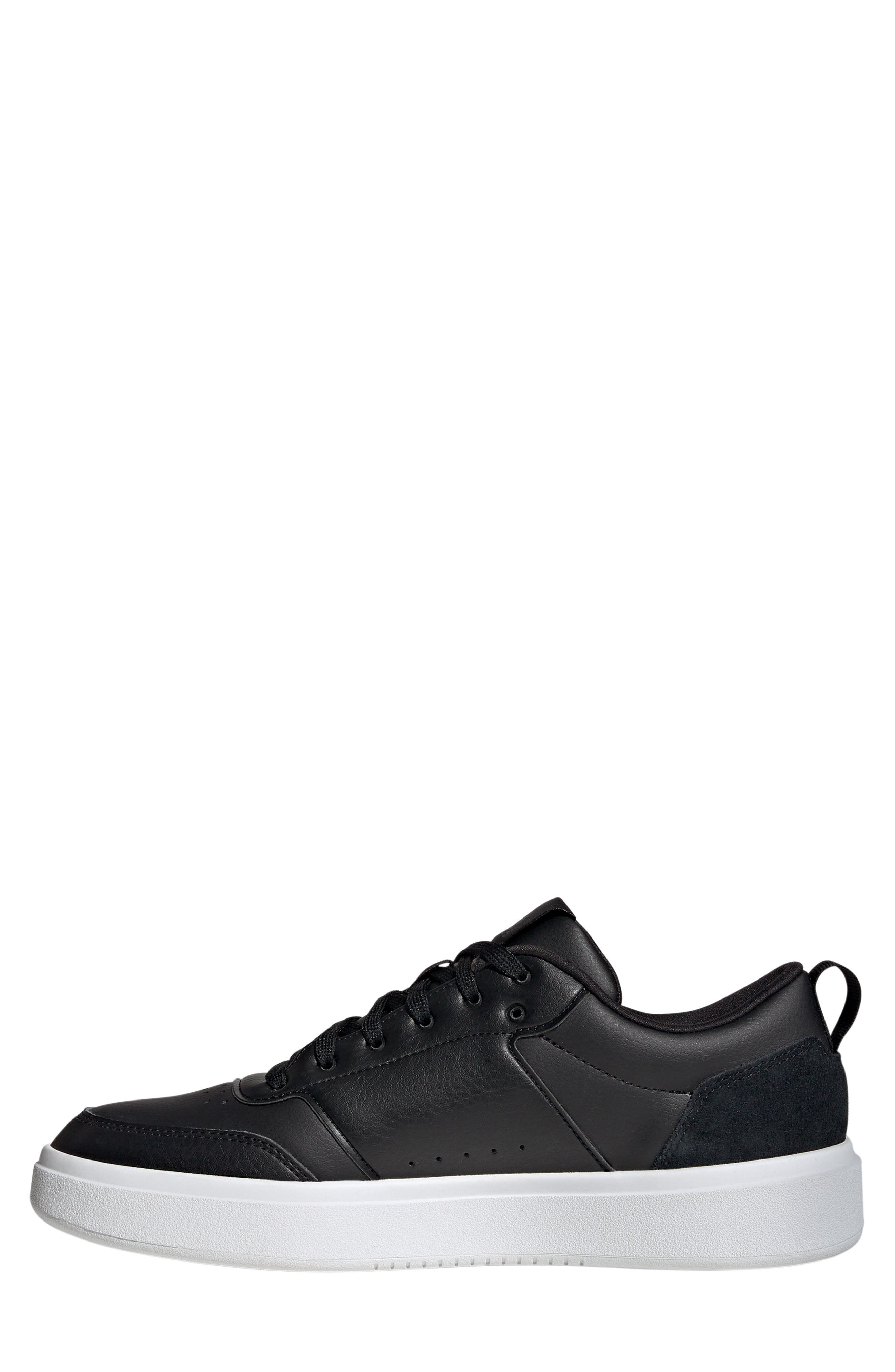 adidas Park St. Tennis Sneaker, Alternate, color, Black/ Black/ White