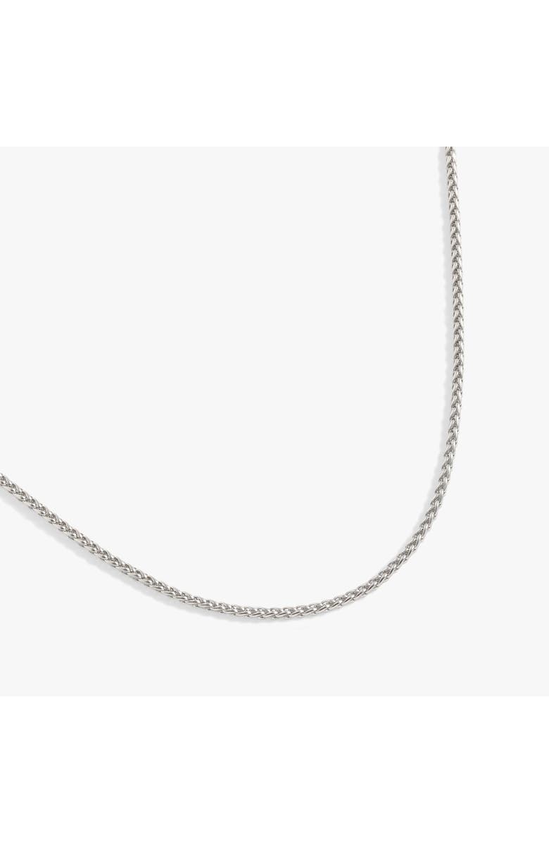 Alex and Ani Wheat Chain Layering Necklace, Alternate, color, Silver