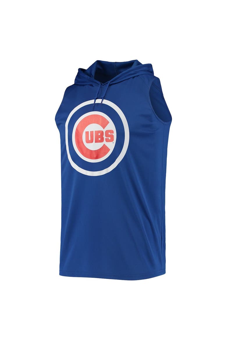 Men's Stitches Royal Chicago Cubs Sleeveless Pullover Hoodie, Alternate, color, Royal