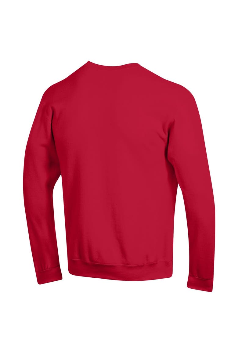 Men's Champion  Red Cornell Big Red Basic Arch Fleece Pullover Sweatshirt, Alternate, color, Red