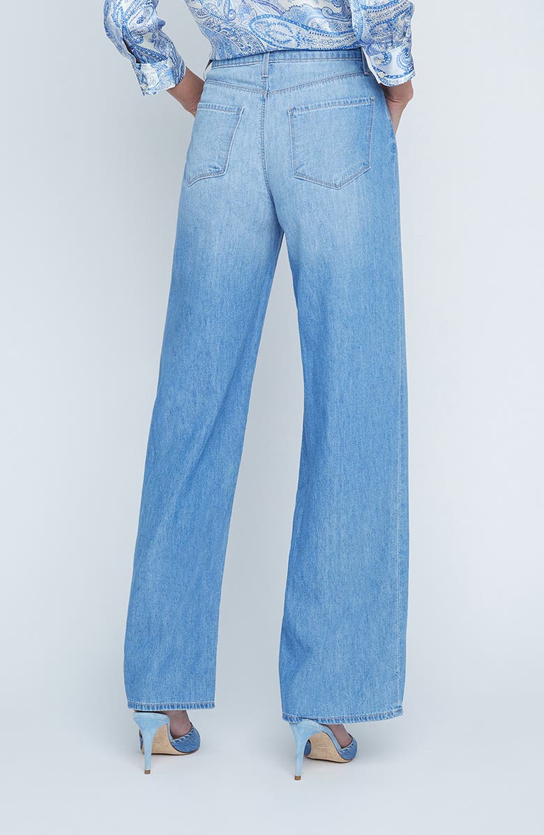 L'AGENCE Alicent High Waist Wide Leg Jeans, Alternate, color, Havana