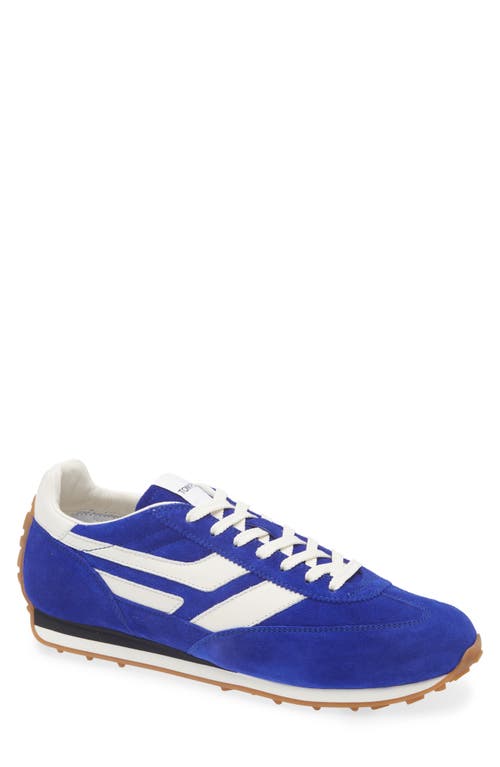 Tom Ford Mick Mixed Media Sneaker In Blue