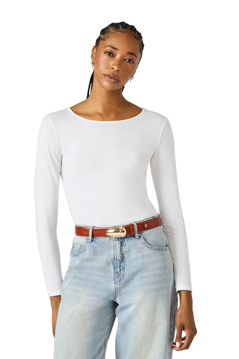 Glossy Teardrop Buckle Belt, Alternate, color, DARK RUST