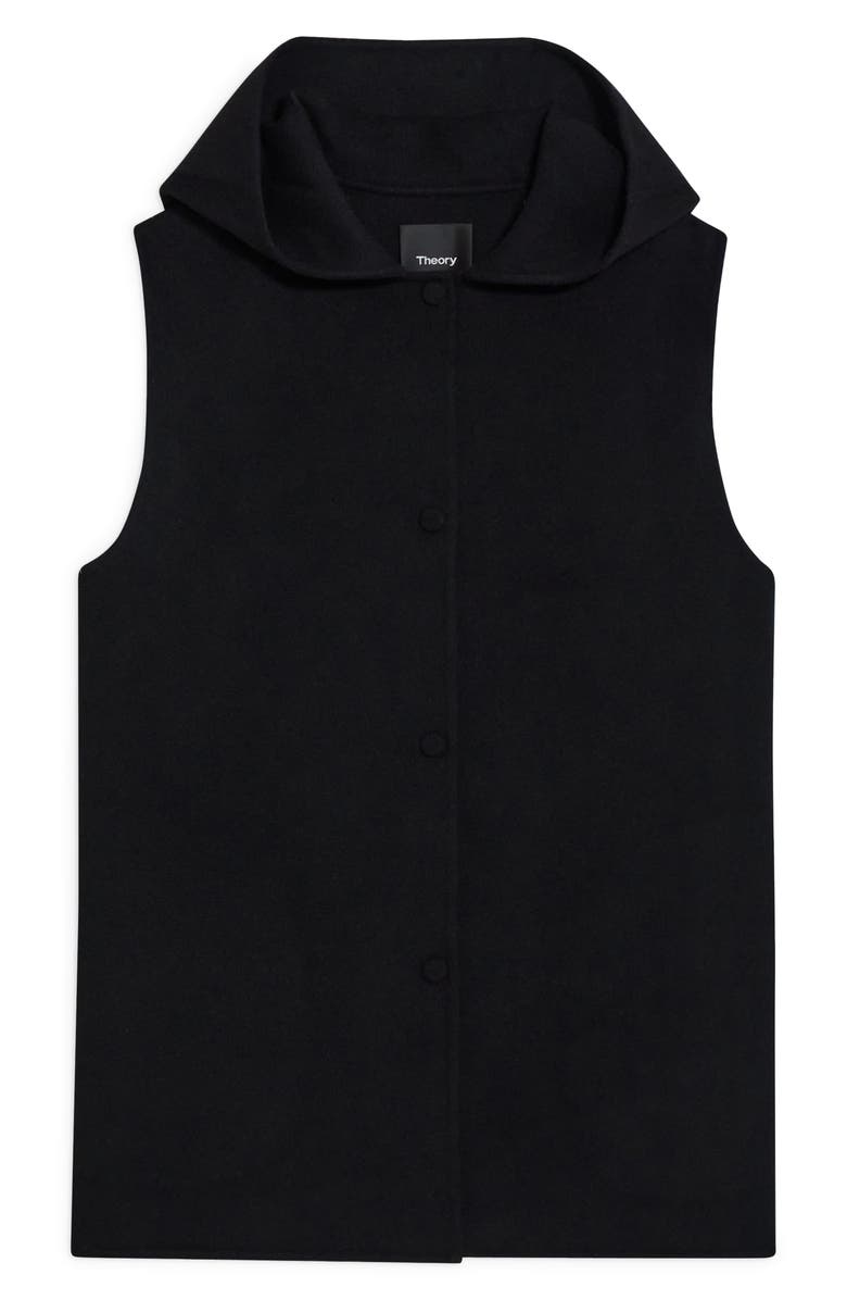 Theory Clairene Hooded Cashmere & Wool Vest, Alternate, color, 