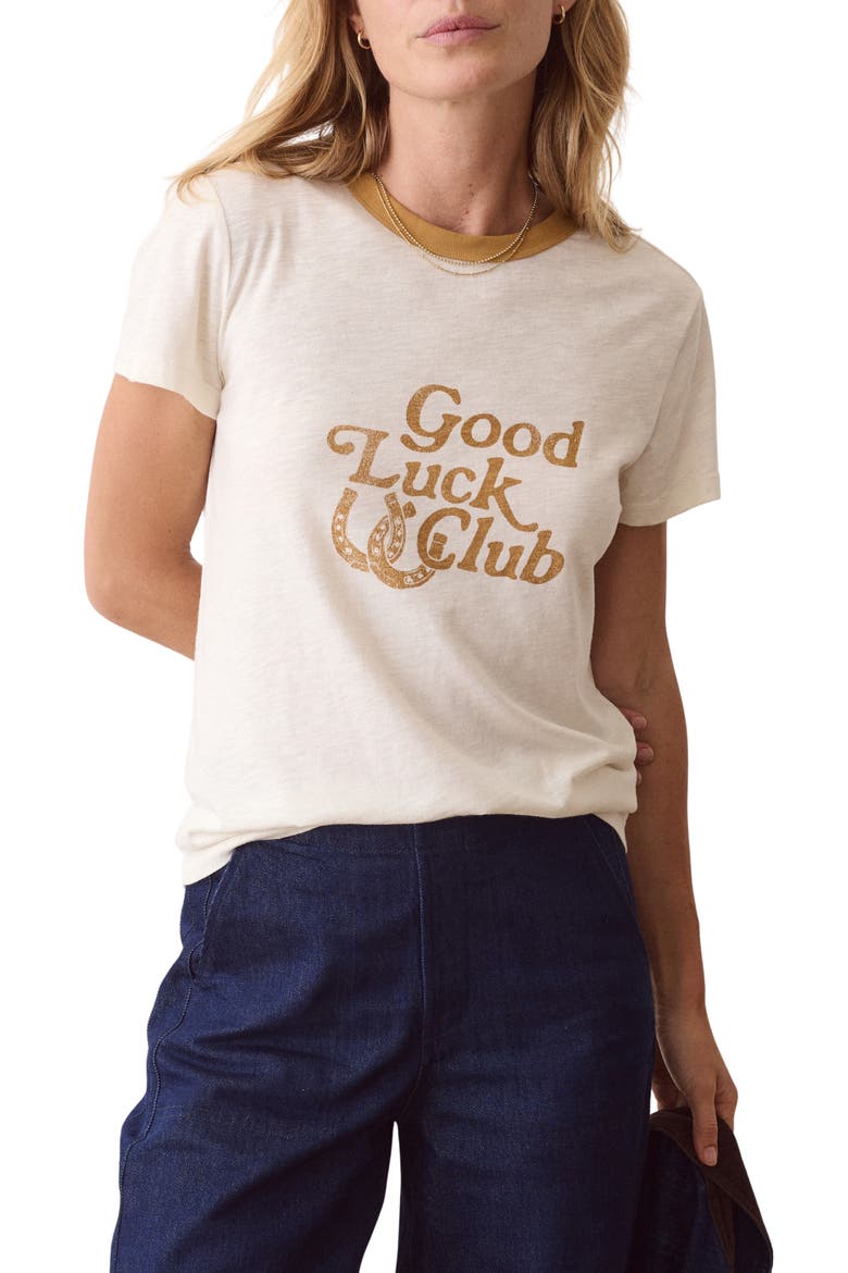Tried & True Crewneck Graphic T-Shirt, Main, color, ANTIQUE WHITE